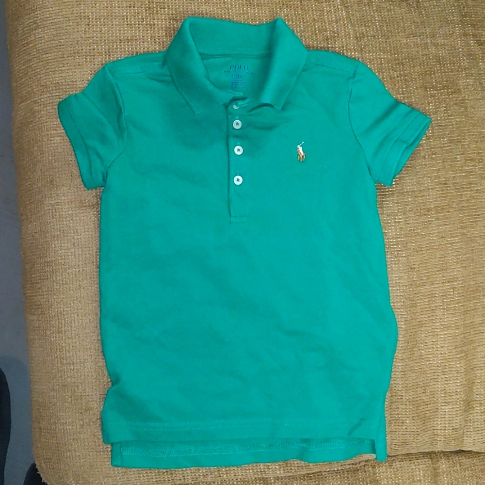 Boy's Ralph Lauren Polo shirt green size 5